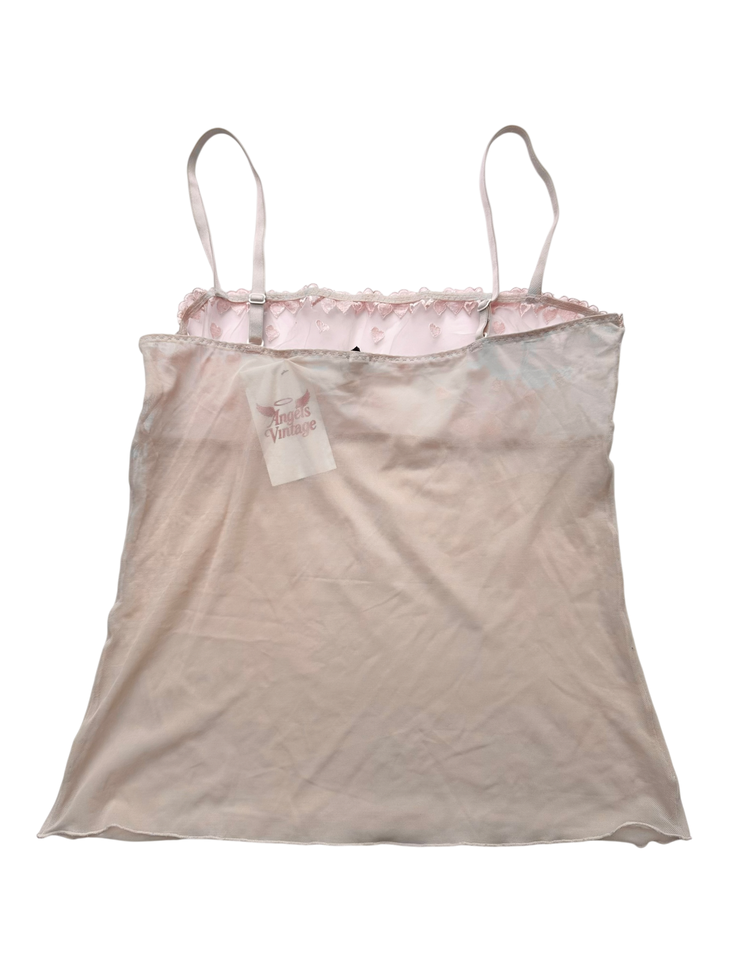 Pink mesh top