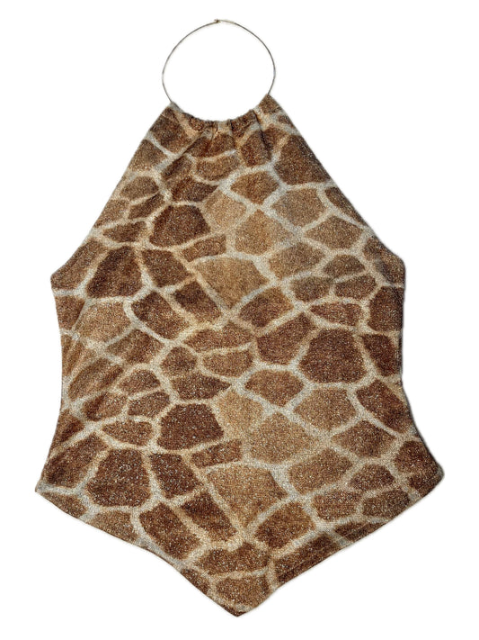 Giraffe glitter top