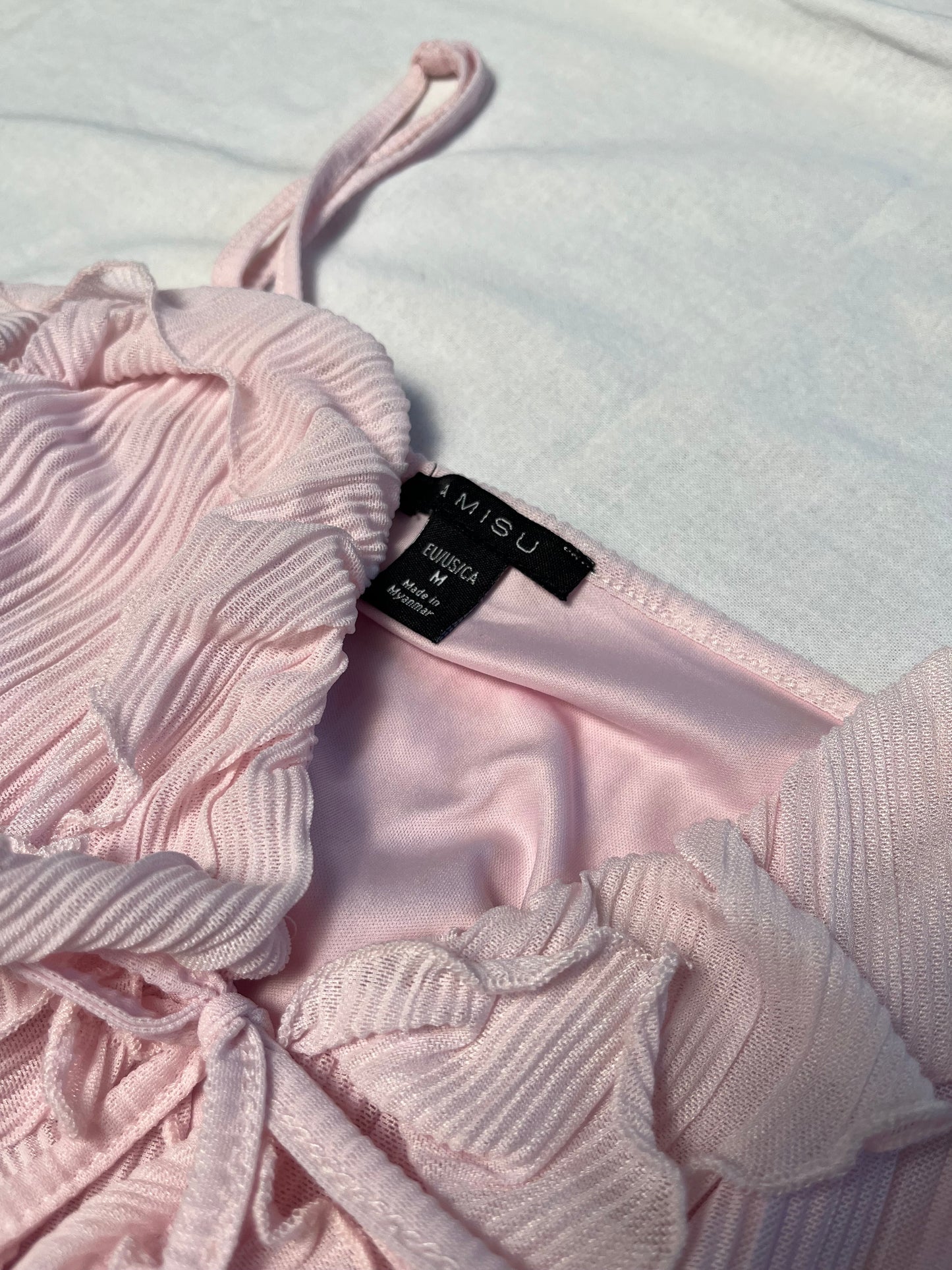 Rose top with ruffles #0015