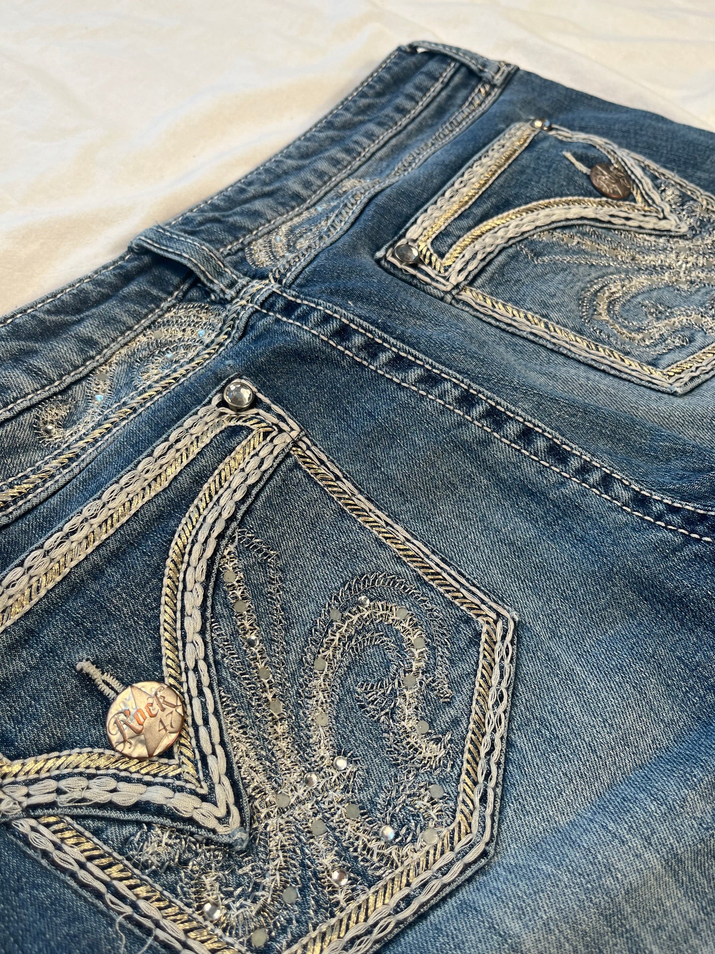 Y2K glitter Jeans #0004