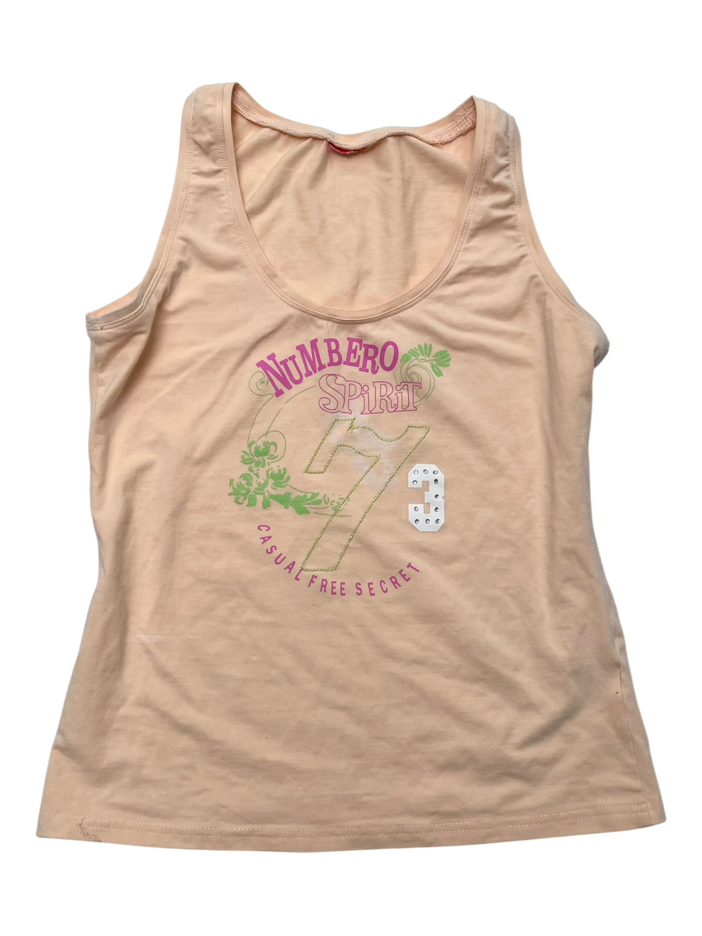 Orange printed tank