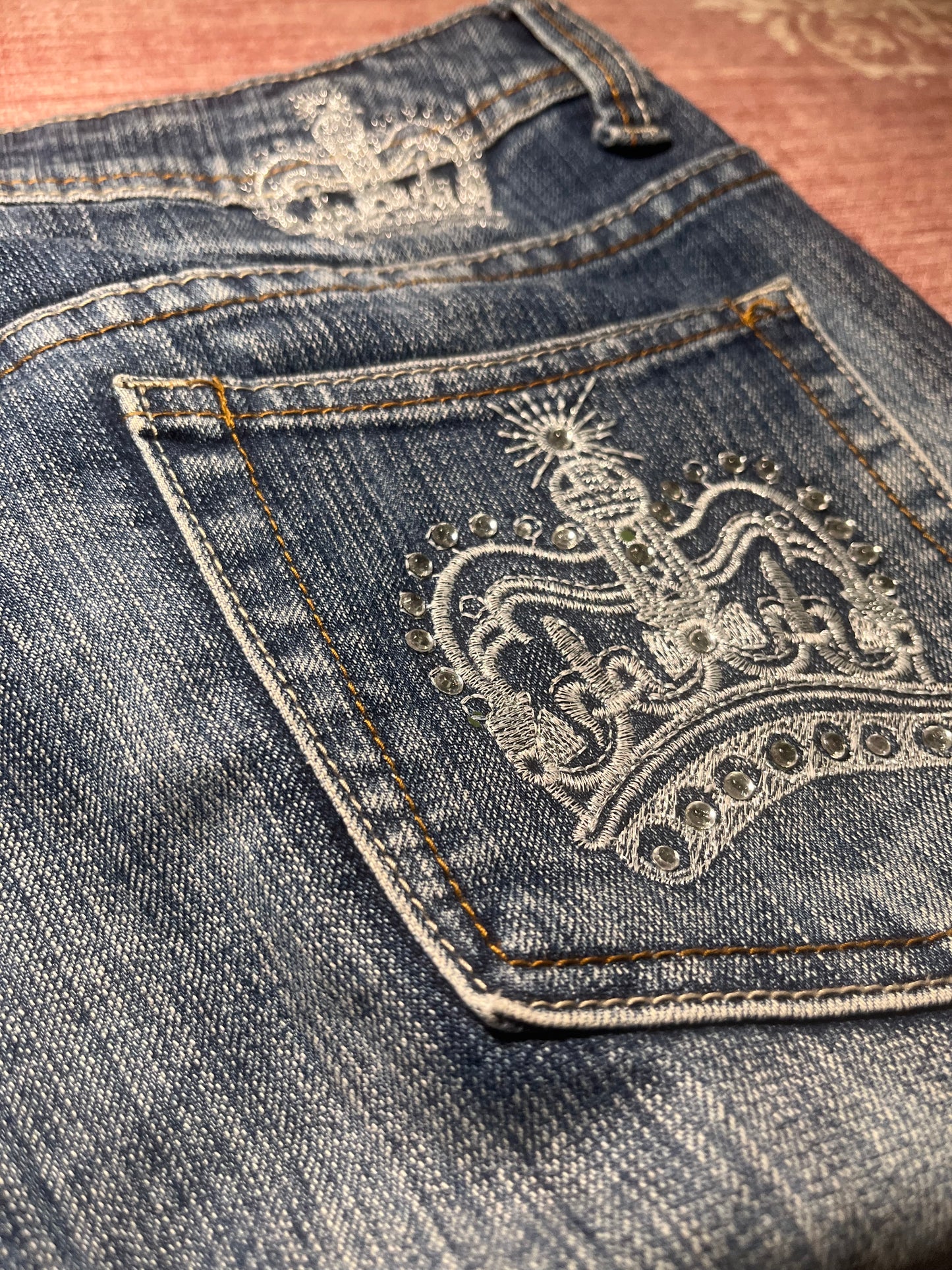 Vintage Jeans with Crowns #0051