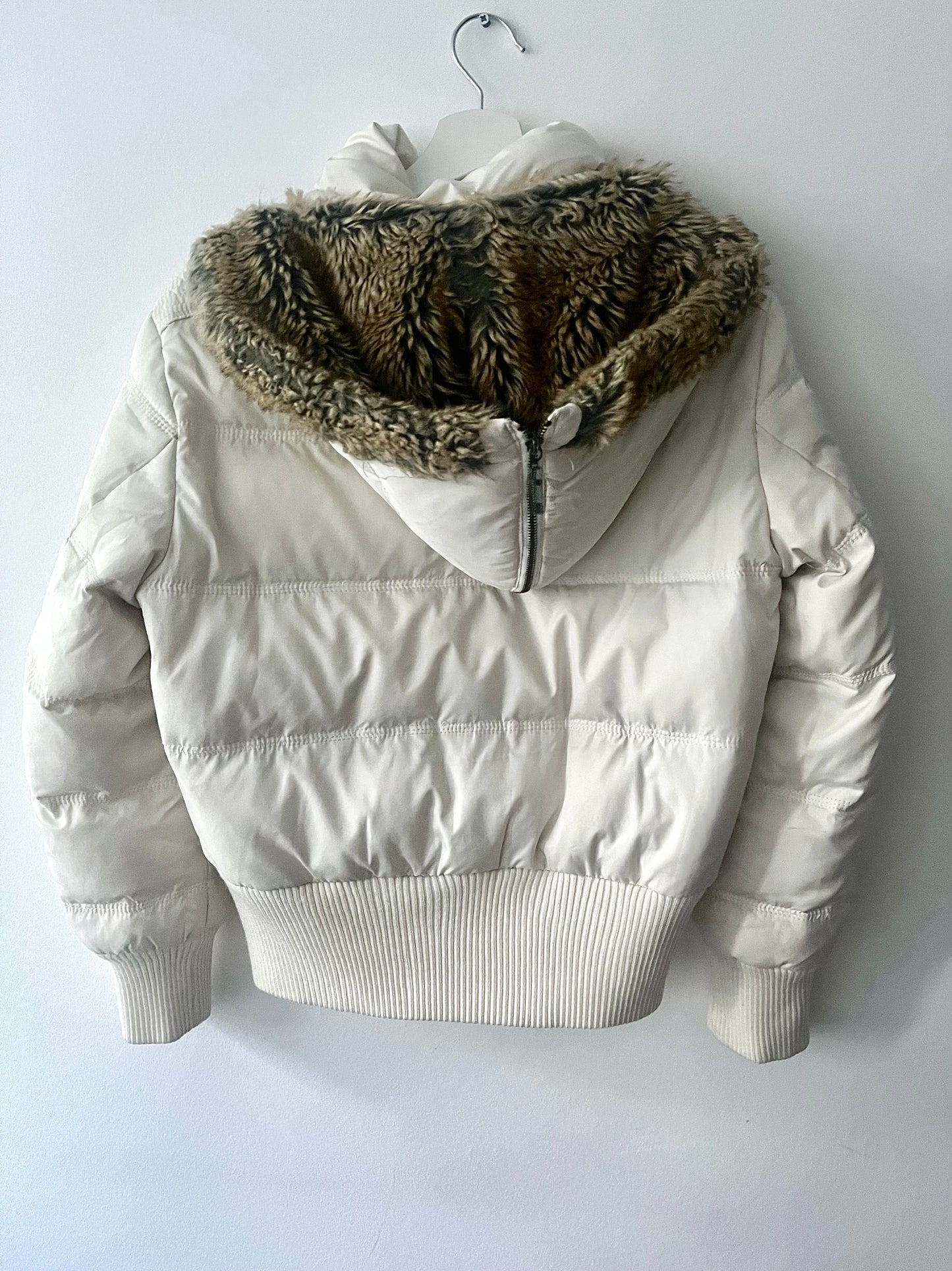 White puffer jacket