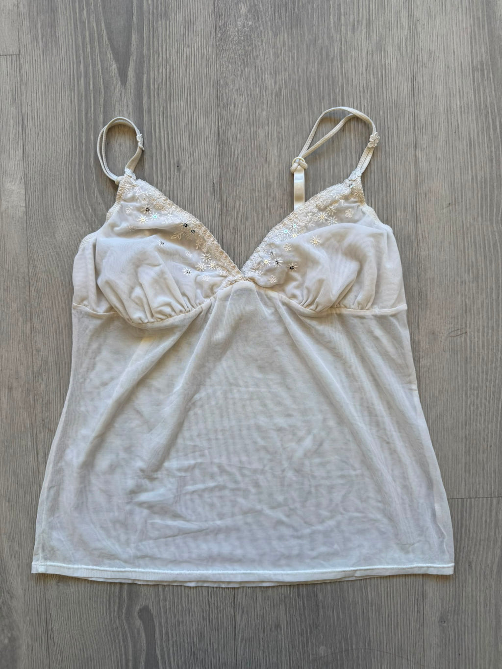 Sequin Mesh Cami