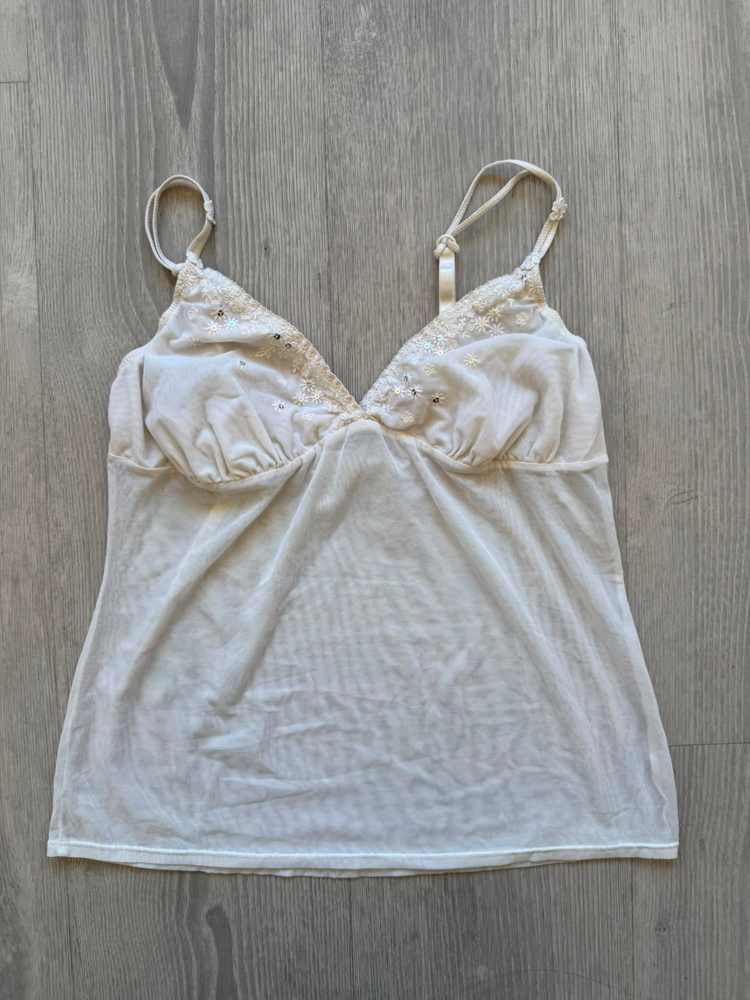 Sequin Mesh Cami