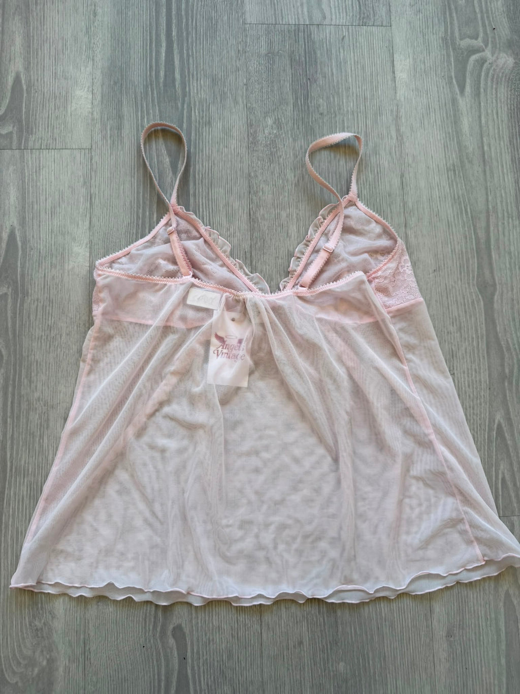 Rose Lace Mesh Cami