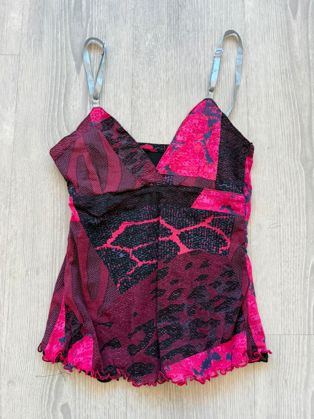 Pink and Black Top
