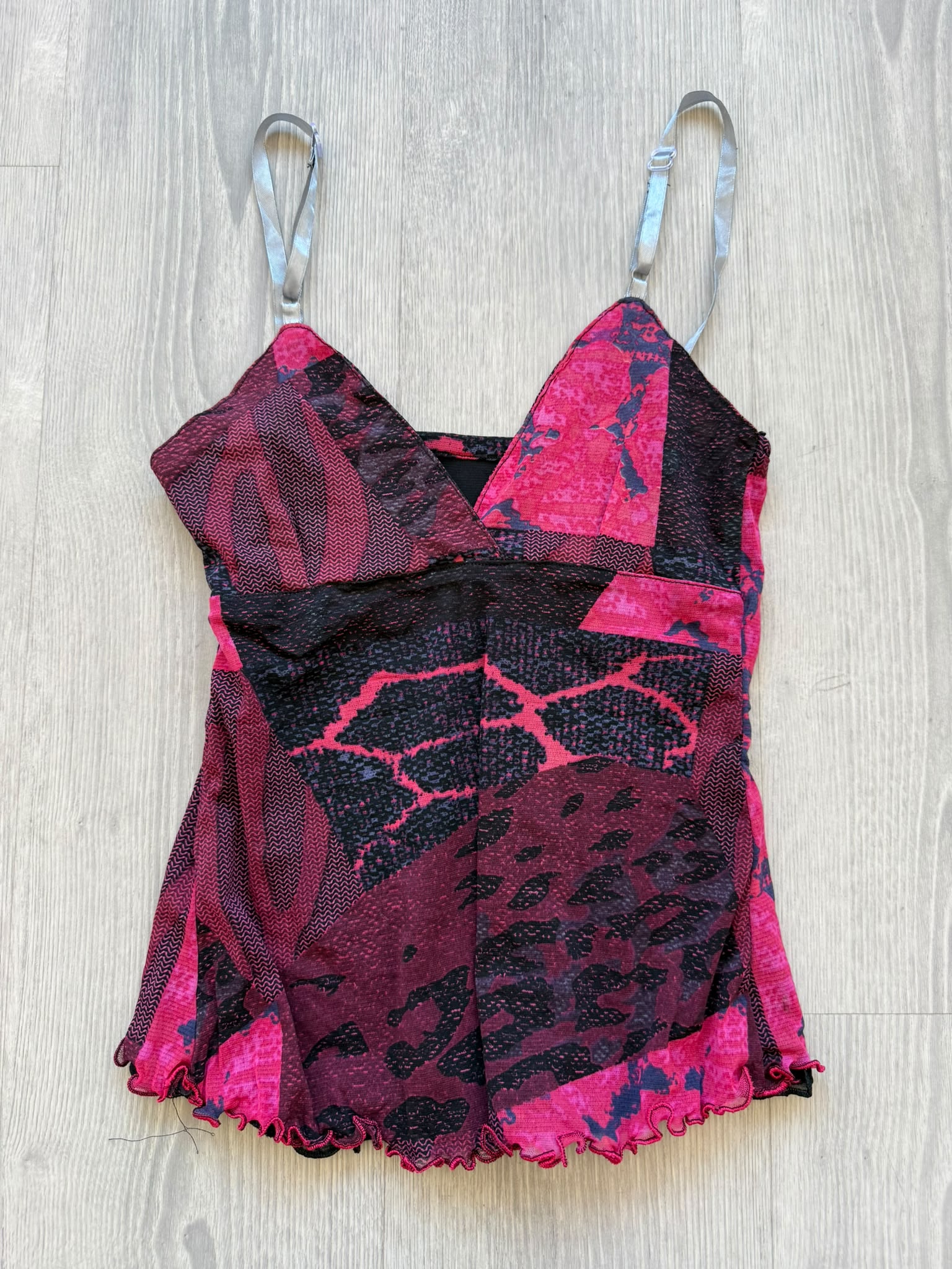 Pink and Black Top