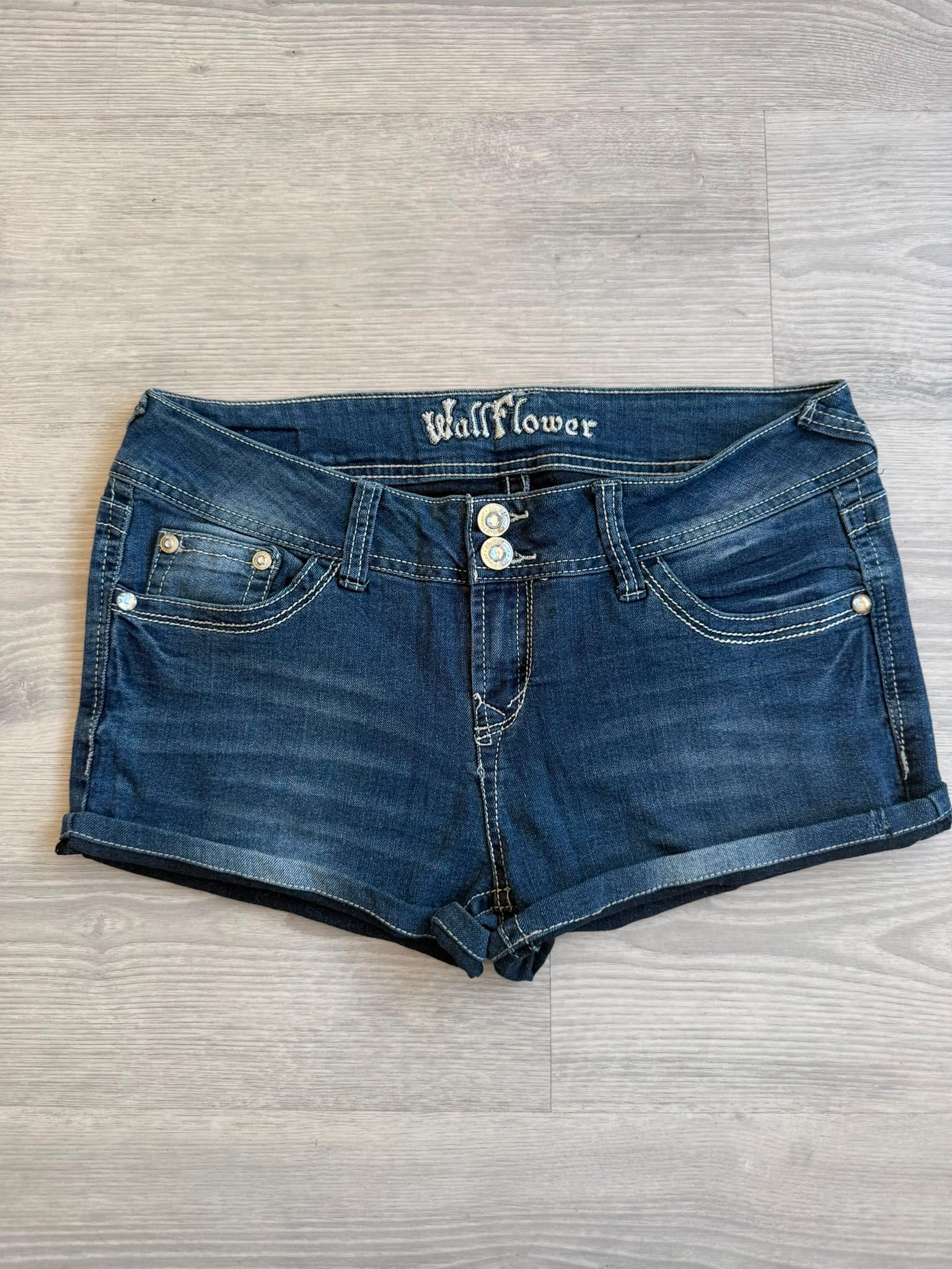 00s Embroidered Shorts