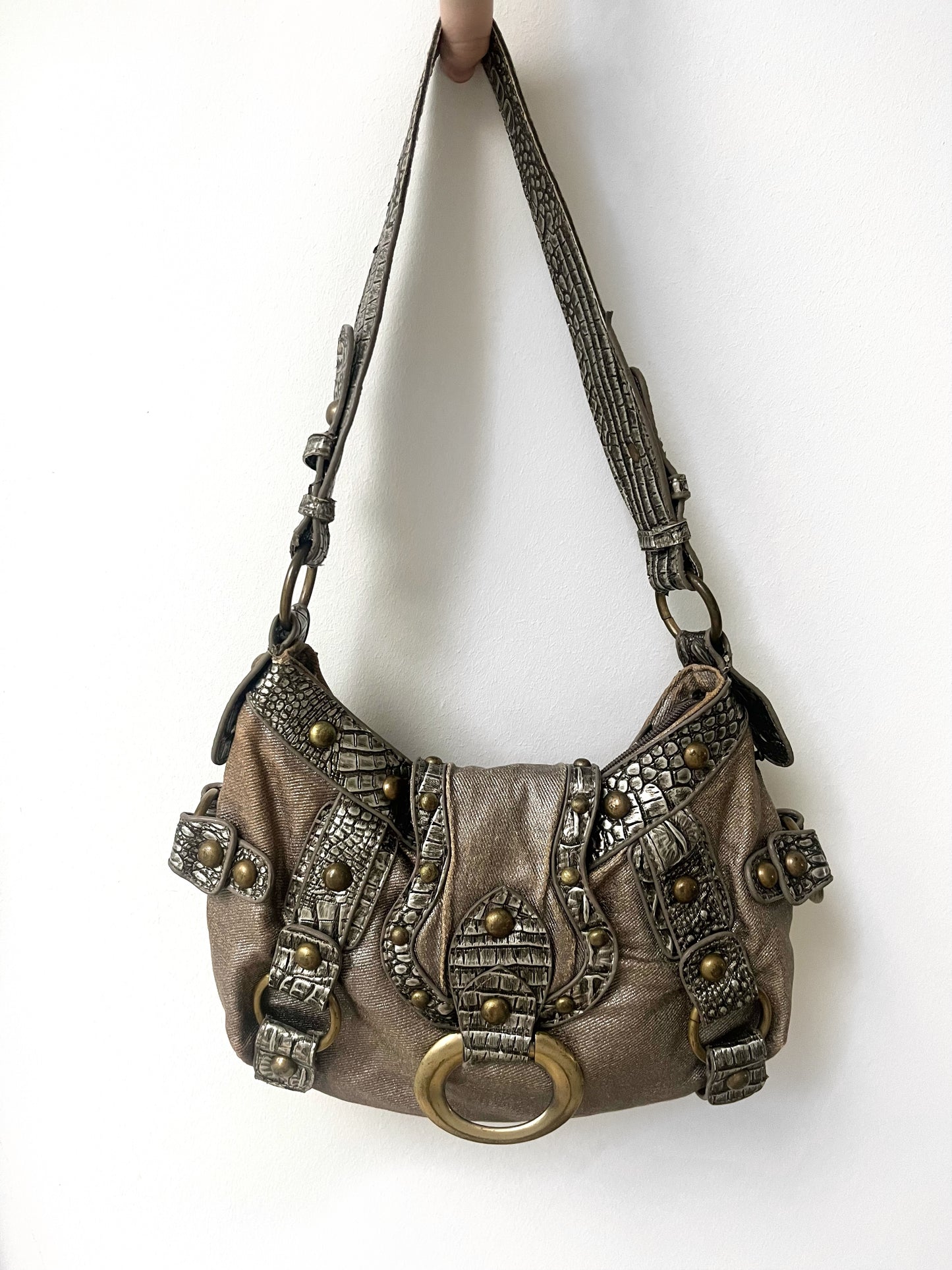 Brown silver Bag #0066