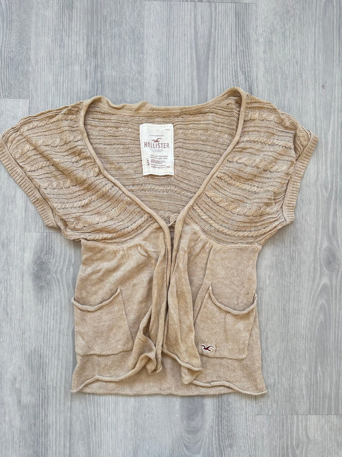 Hollister Beige Knit Bolero (S)
