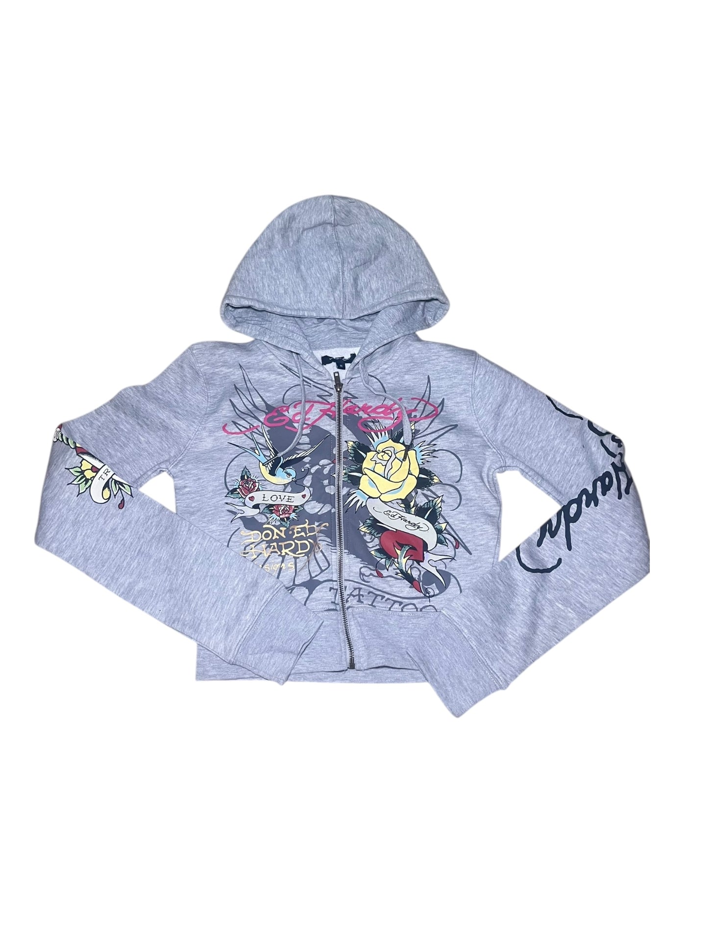 Grey Ed Hardy Tracksuit 2