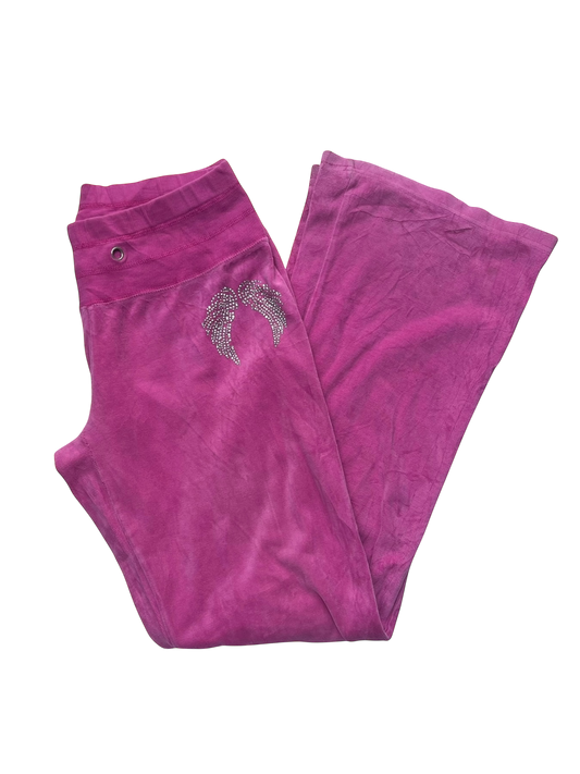 Velour pants pink
