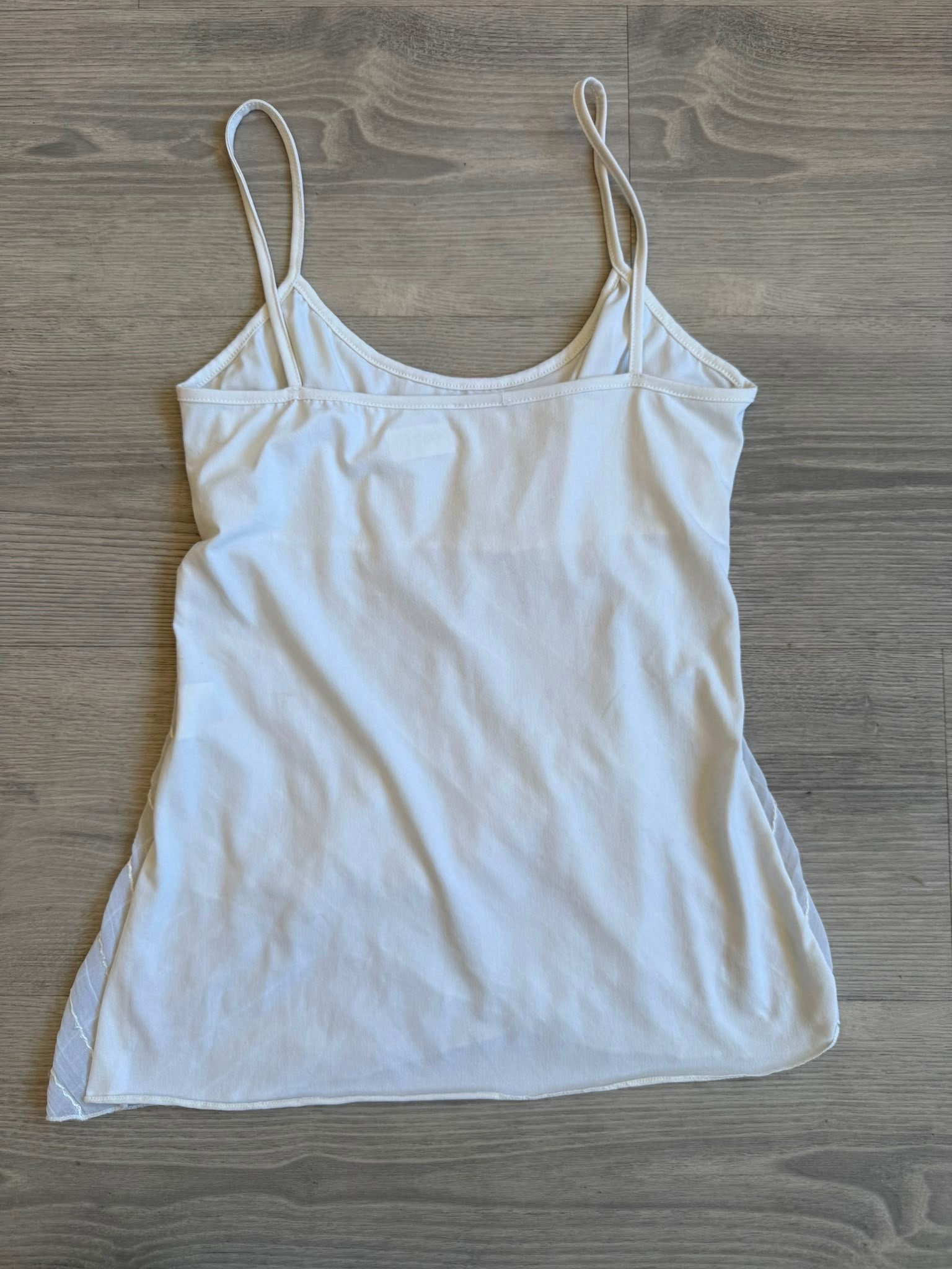 White Lace Sequin Cami