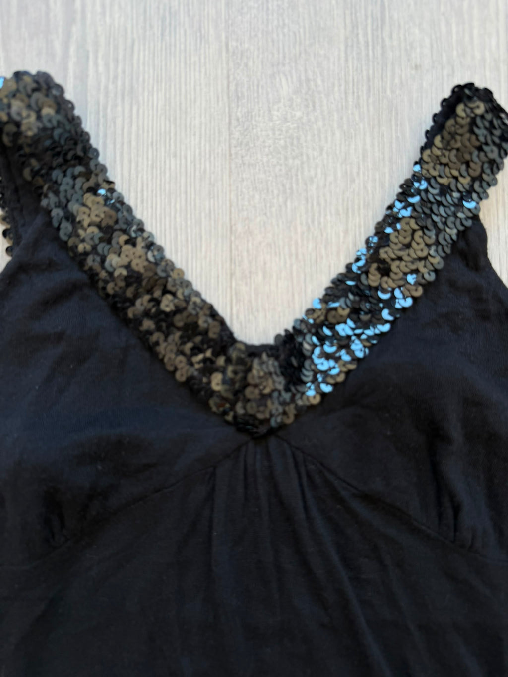 Black Sequin Top