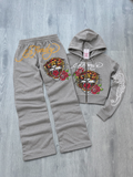Grey Ed Hardy Tracksuit