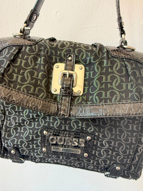 Black Monogram Guess Bag