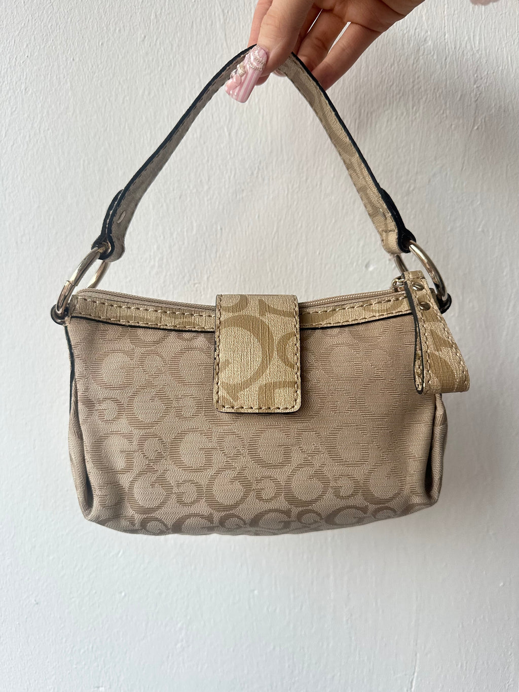 Monogram Guess Buckle Bag
