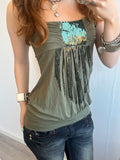 Green Sequin Top