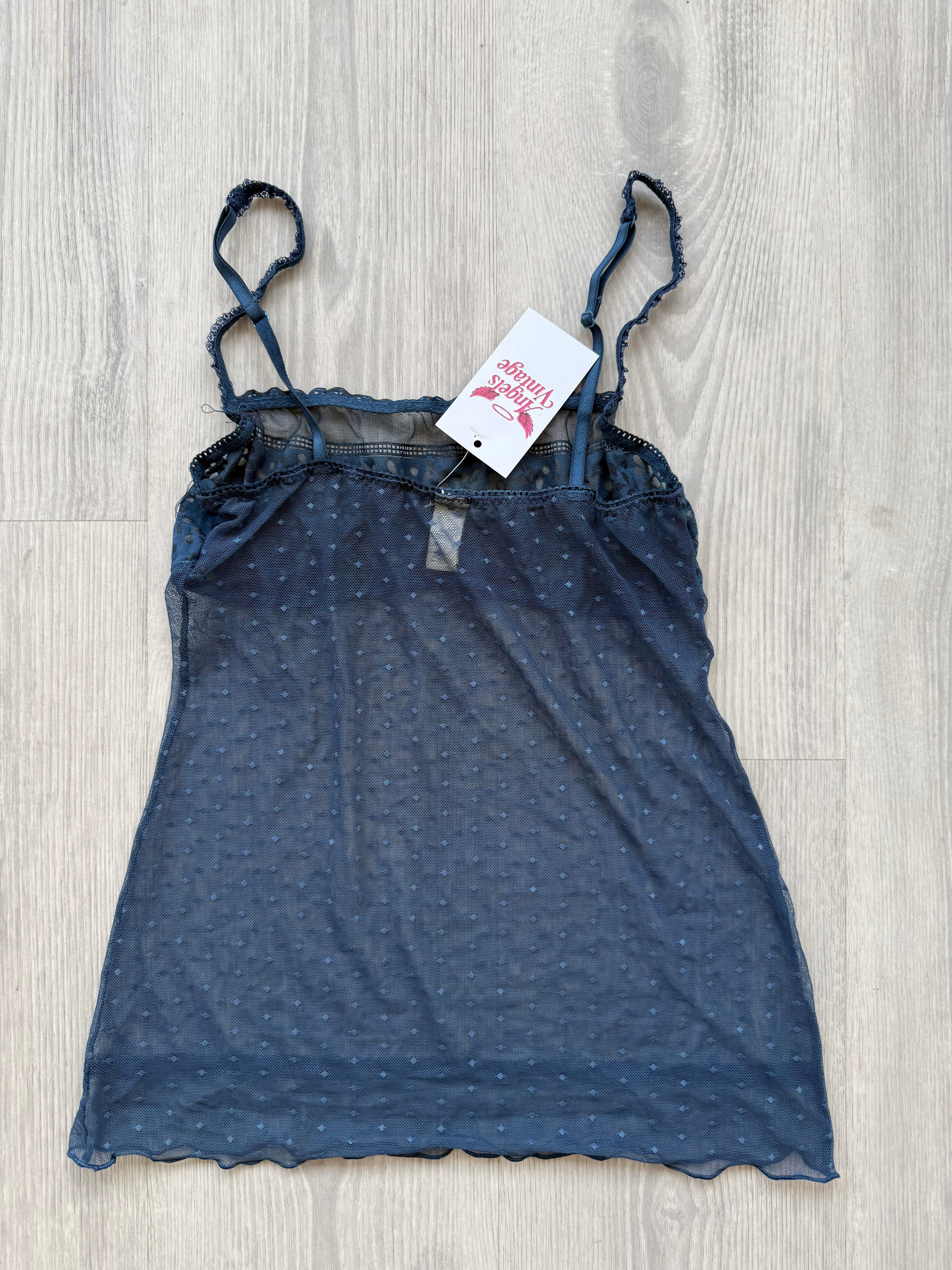 Dark Blue Lace Top