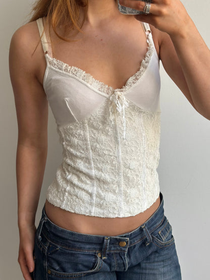 White lace top