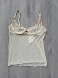 Butter Yellow Mesh Top