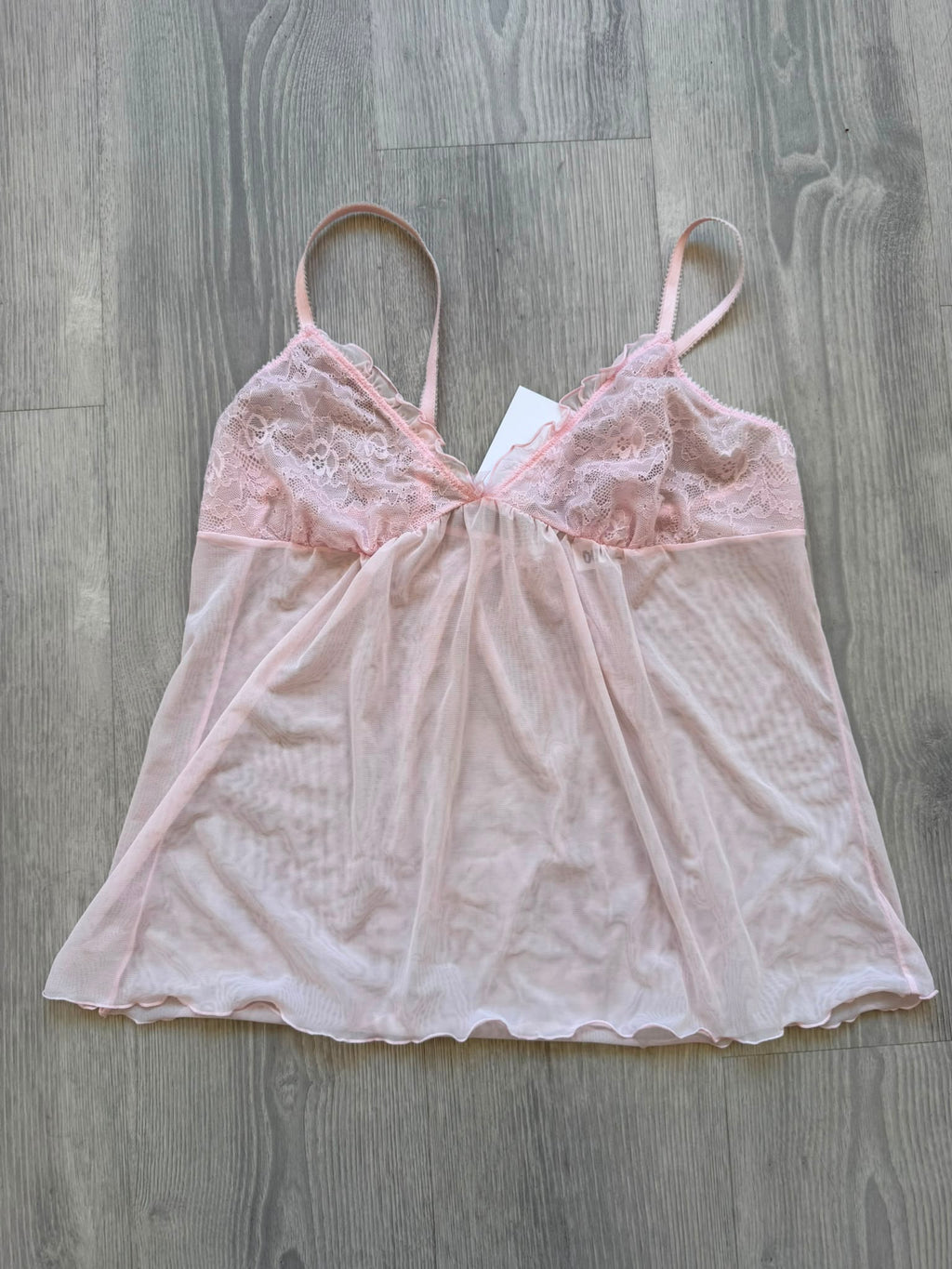 Rose Lace Mesh Cami