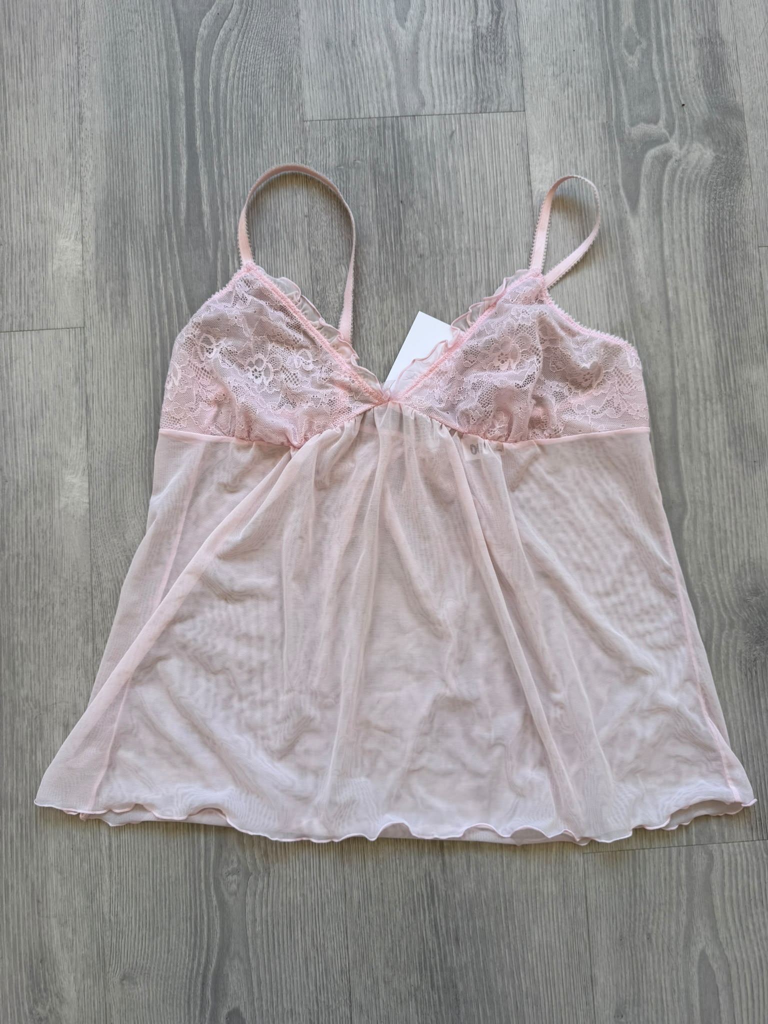 Rose Lace Mesh Cami
