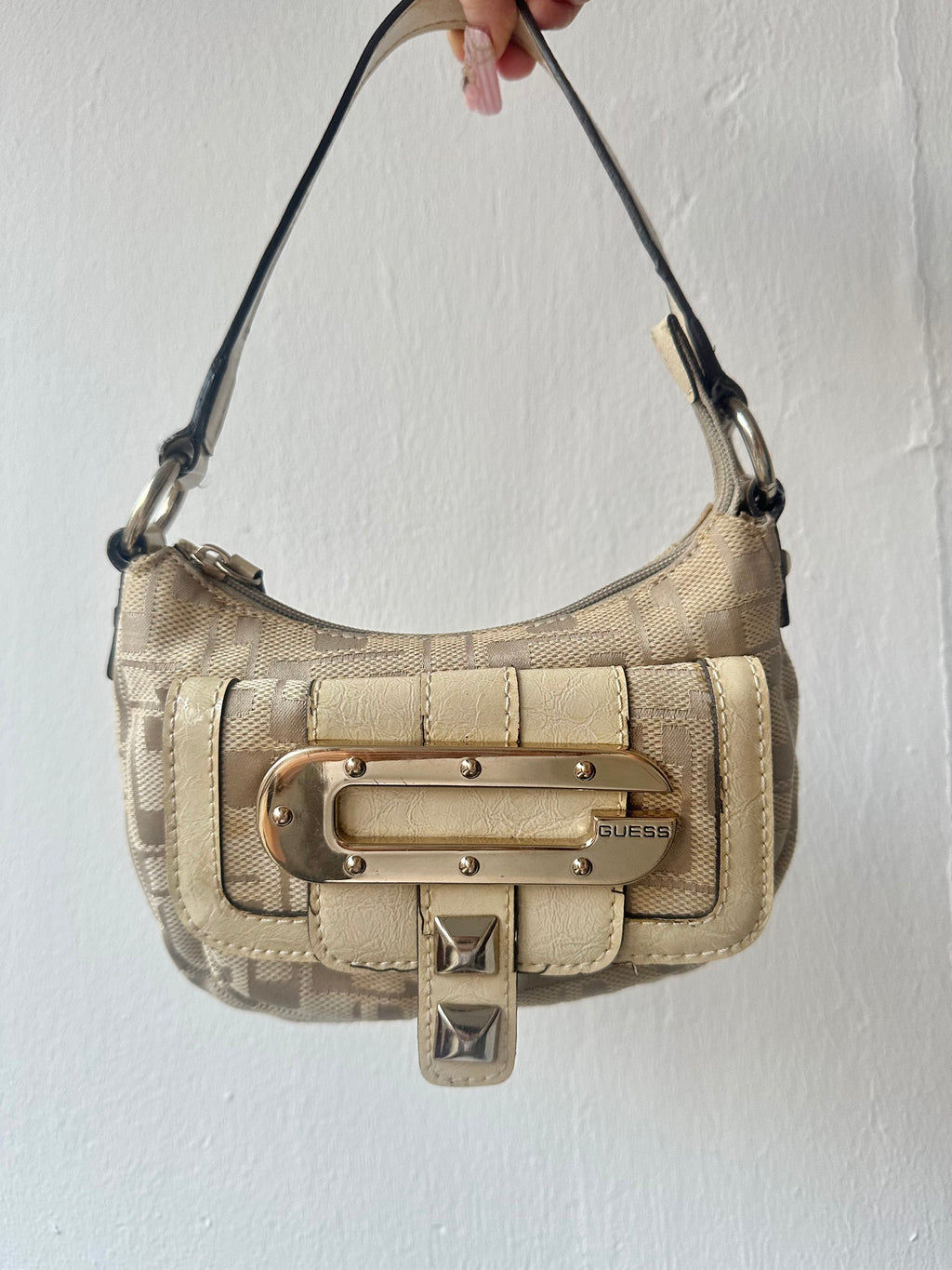 Studded monogram Guess Bag