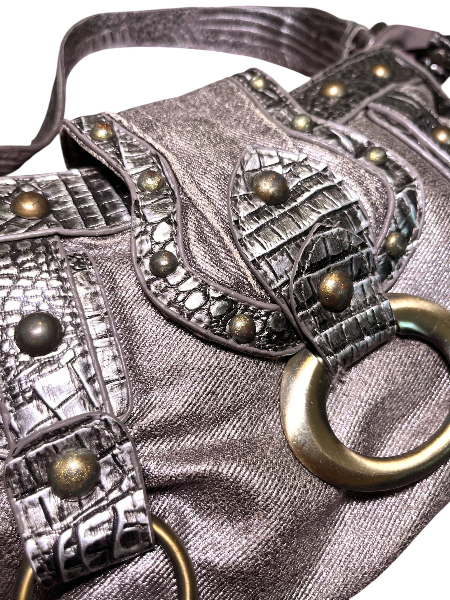 Brown silver Bag #0066