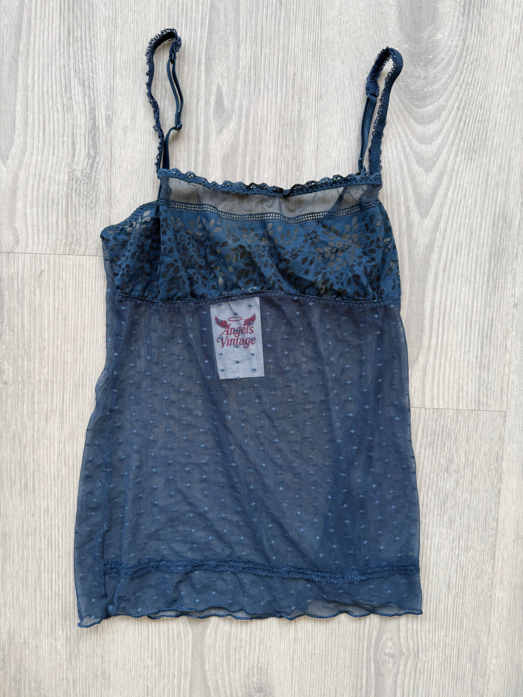 Dark Blue Lace Top