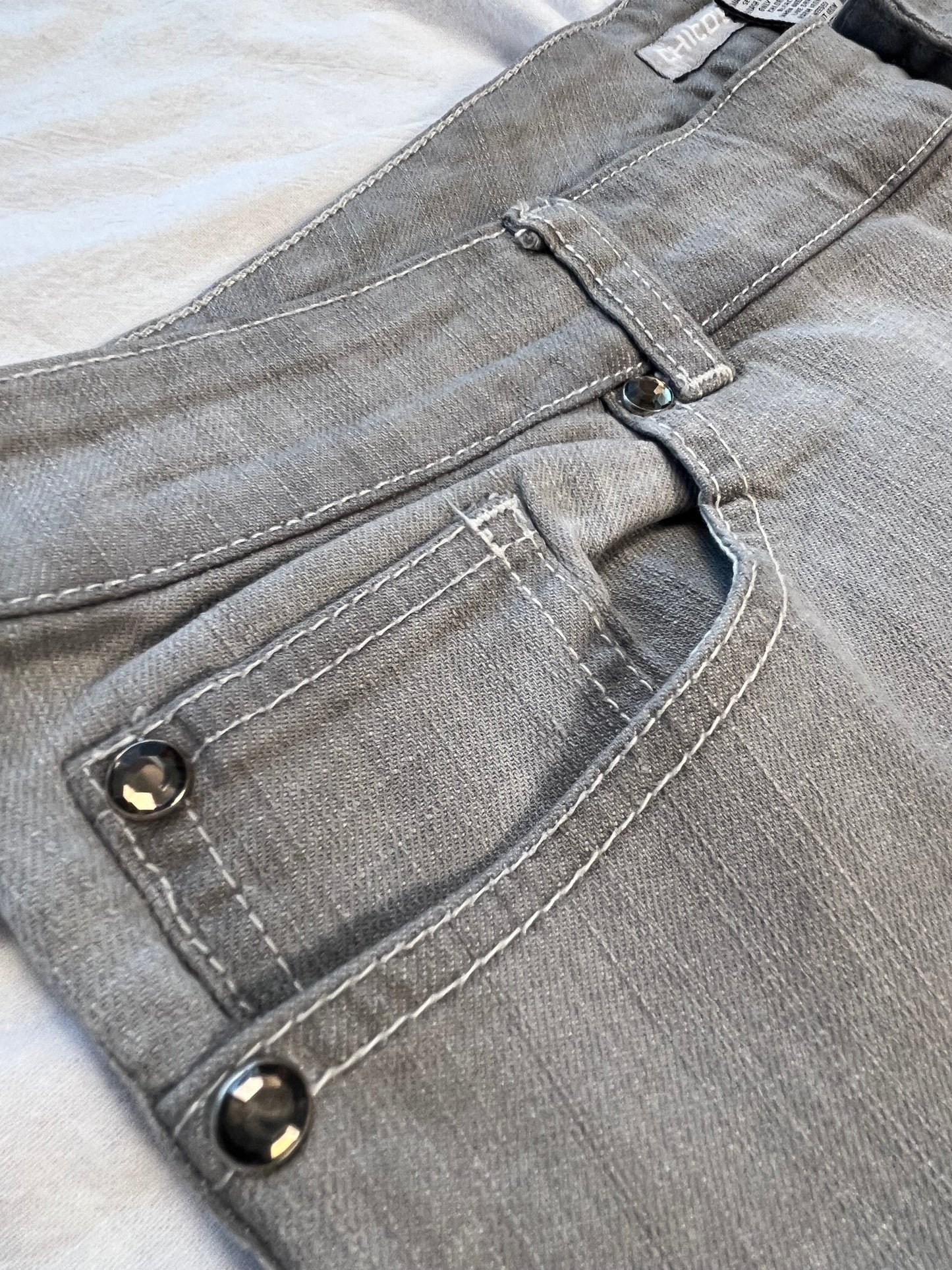 Grey Y2K pants #0002