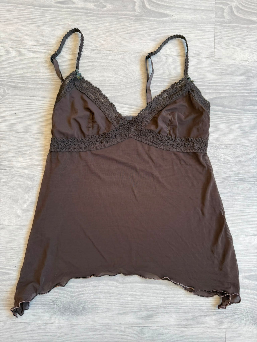 Brown Lace Cami