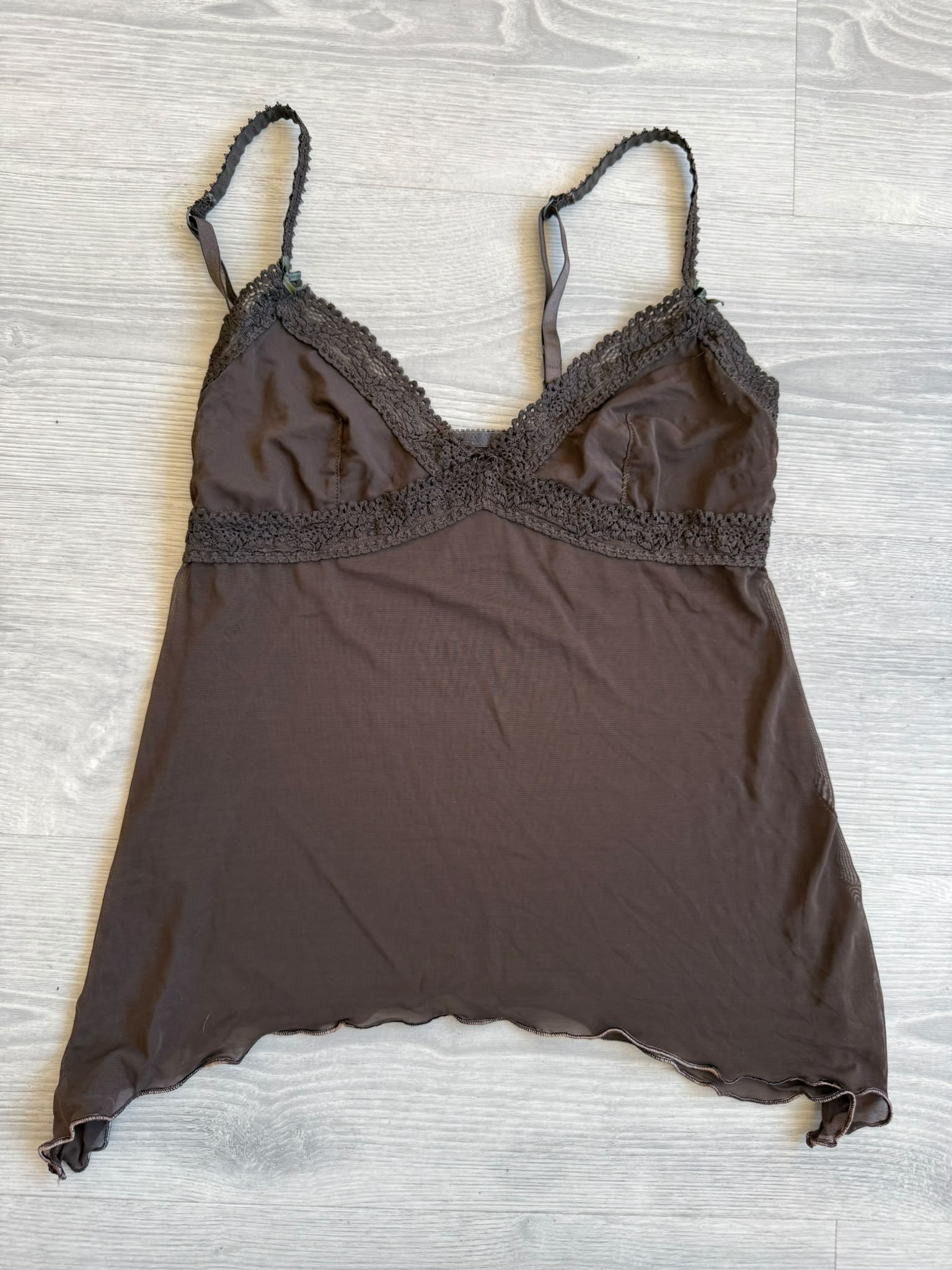 Brown Lace Cami