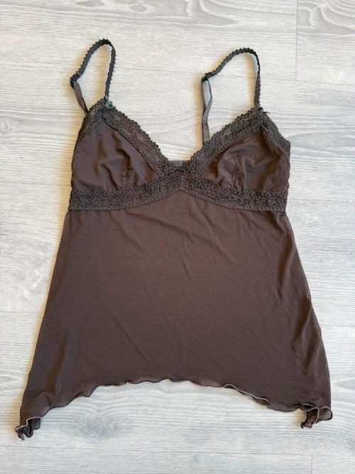 Brown Lace Cami