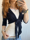 Navy Hollister Knit Bolero (S-M)