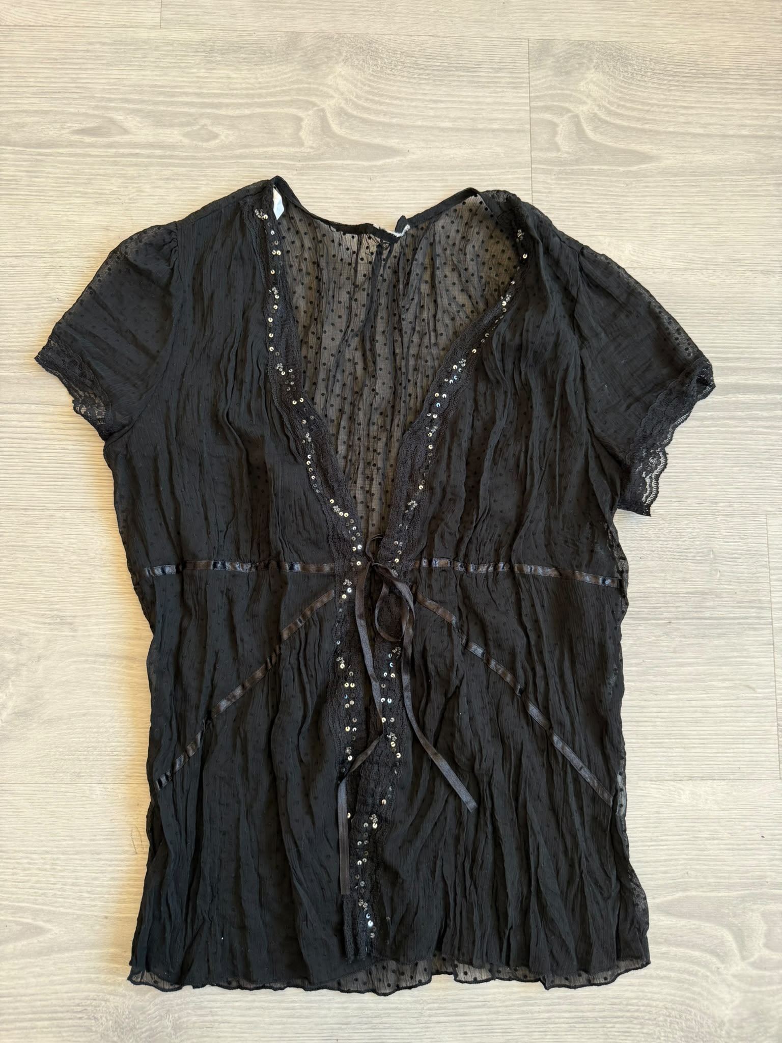 Mesh Sequin Vest