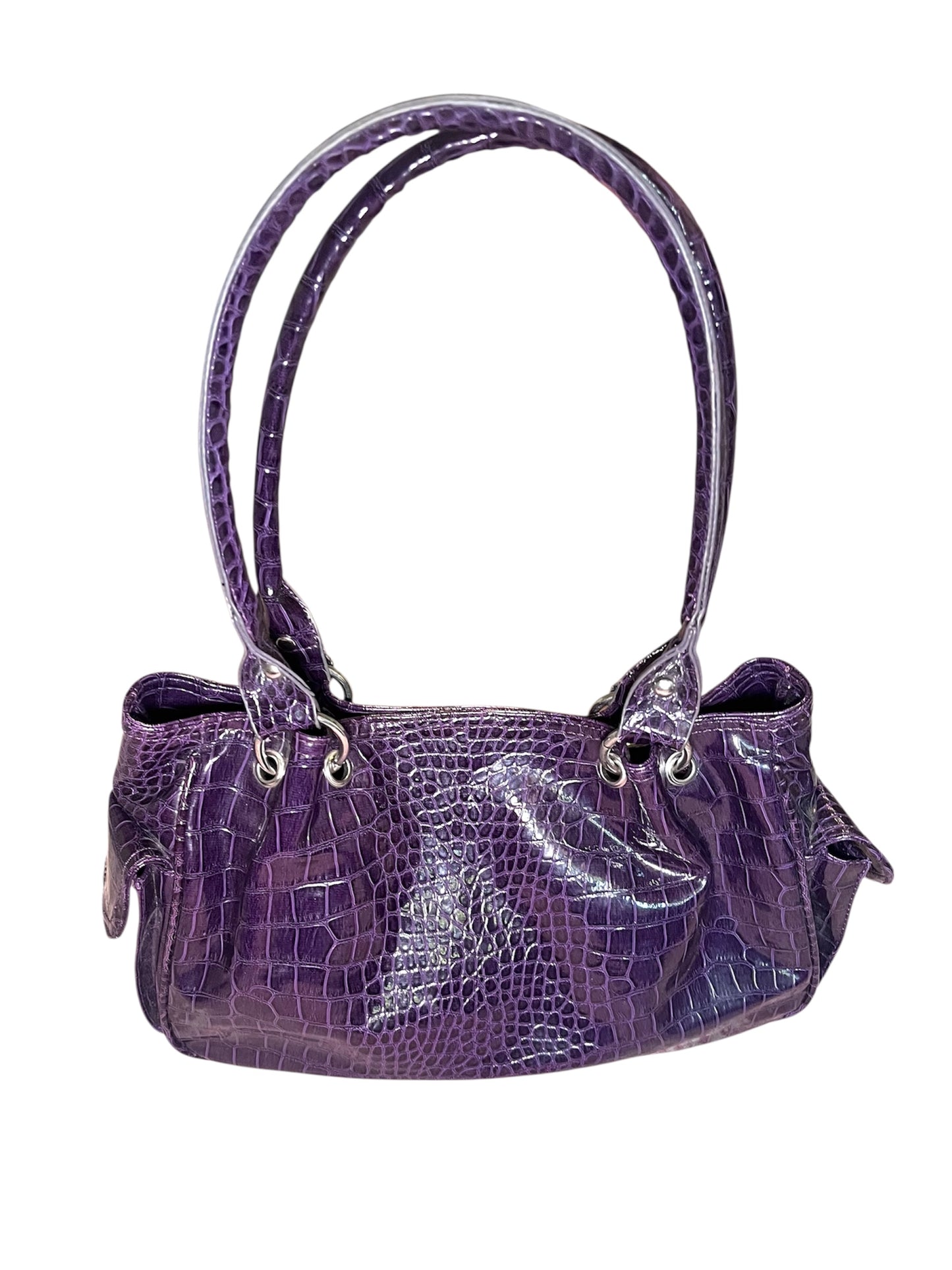 Violet Leather Bag #0068
