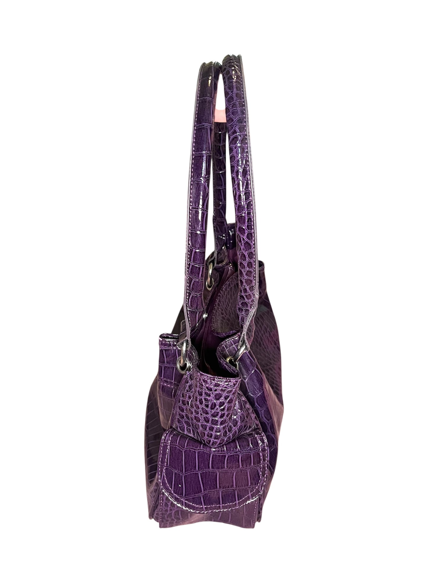 Violet Leather Bag #0068