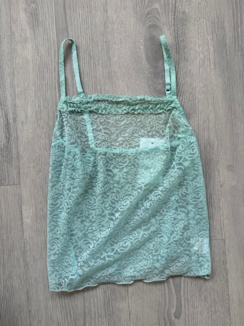 Turquoise Lace Top