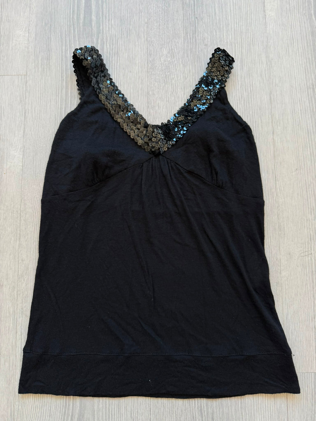Black Sequin Top