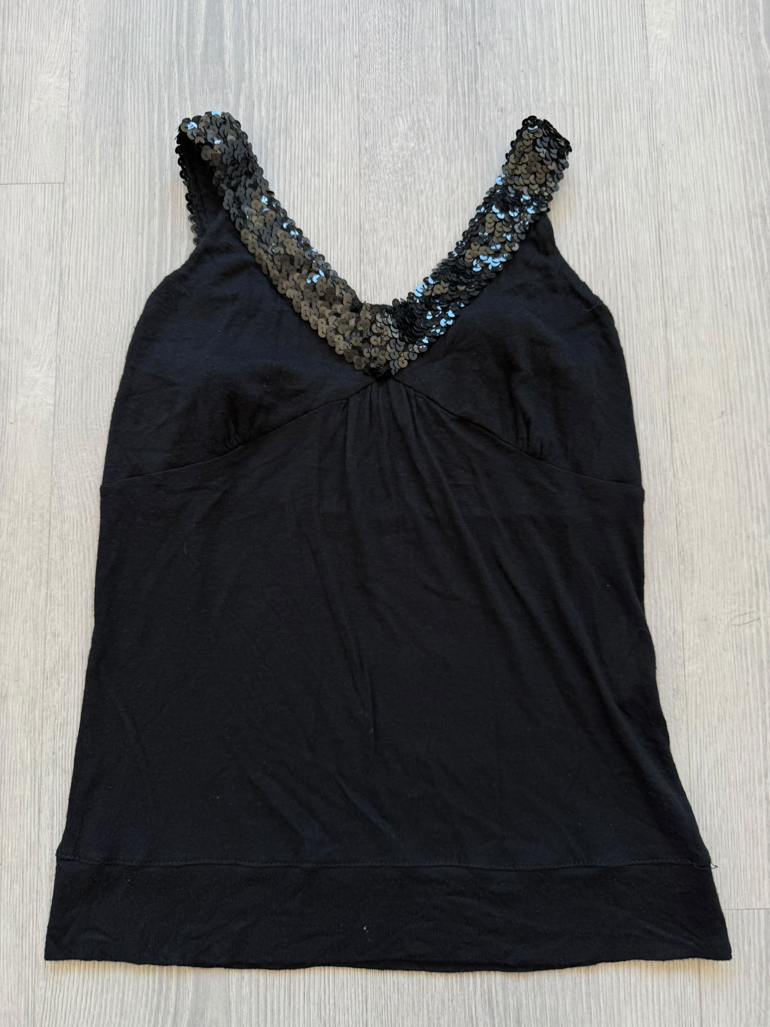 Black Sequin Top