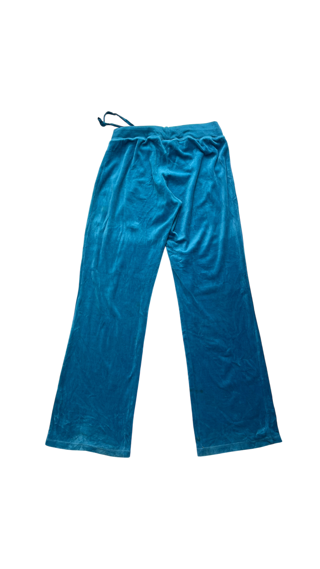 Velour pants blue