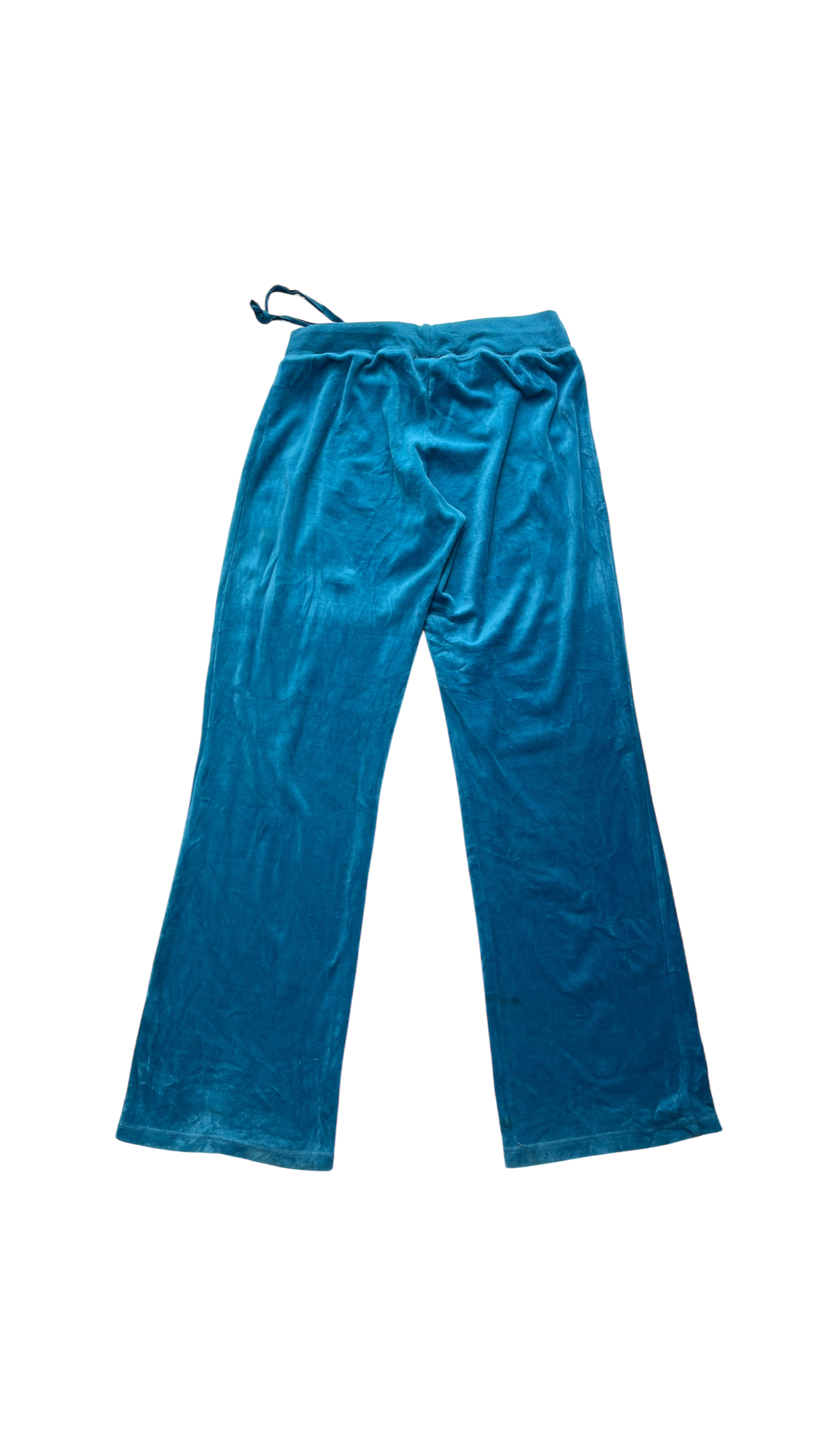 Velour pants blue