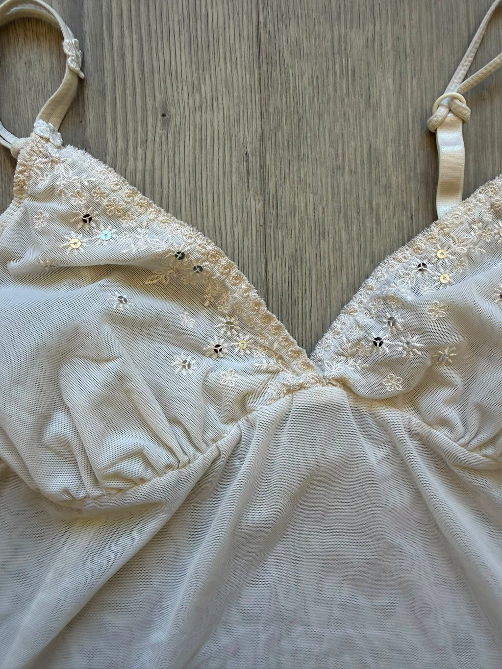 Sequin Mesh Cami