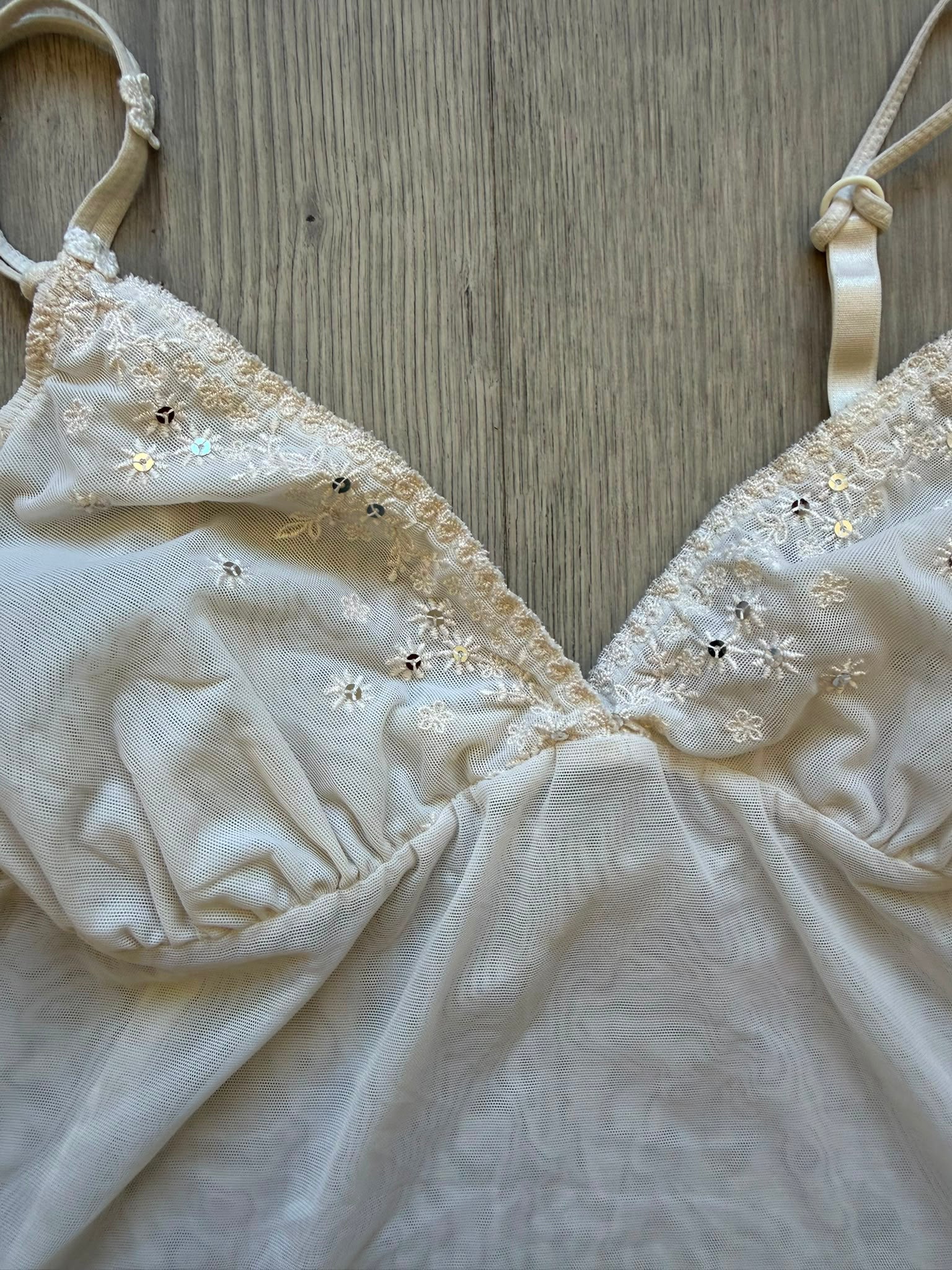 Sequin Mesh Cami