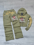 Green Ed Hardy Tracksuit