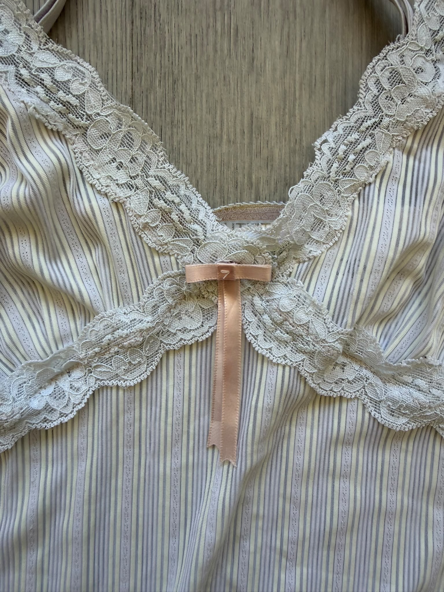 White Lace Cami with Bow