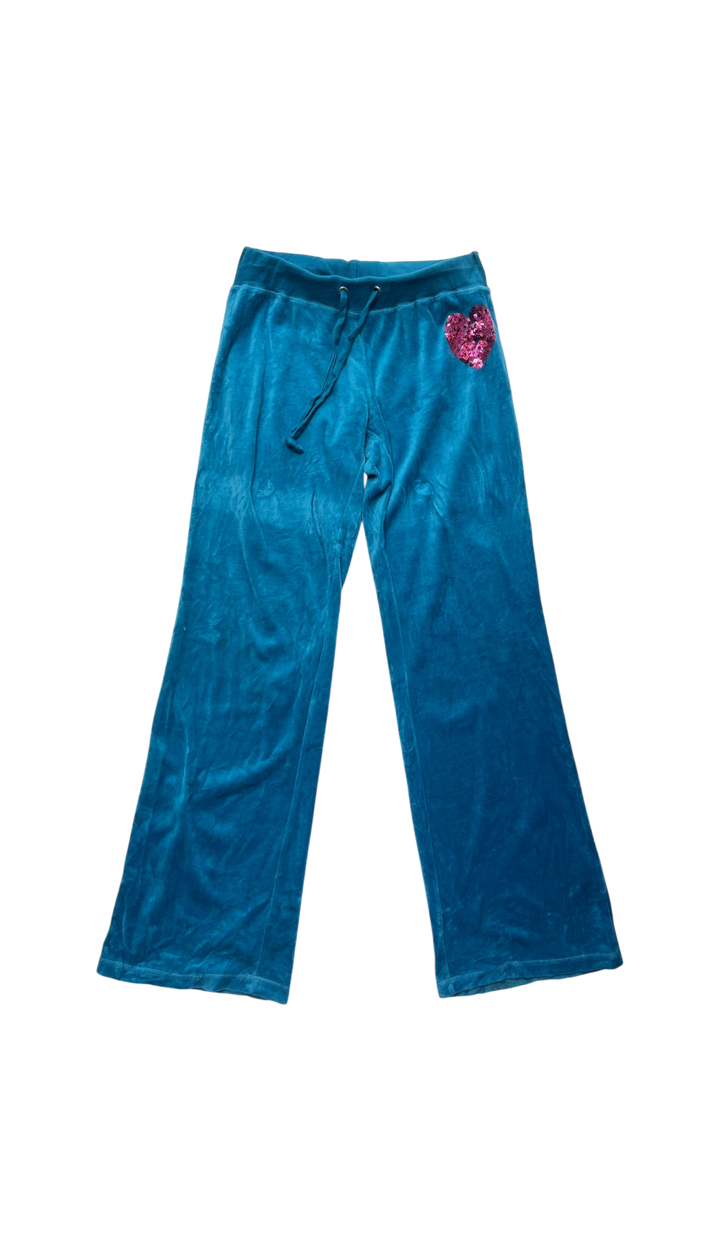 Velour pants blue