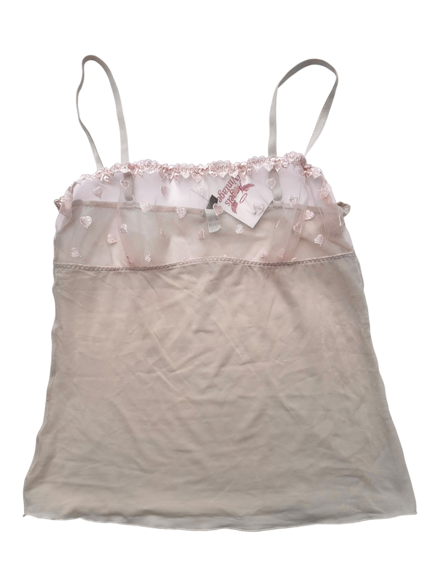 Pink mesh top